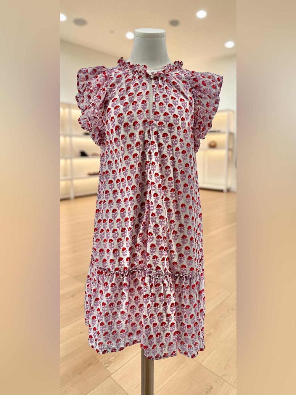 Oliphant Women’s Flirty Ruffle Hem Dress - Size XS - Picture 2 of 15